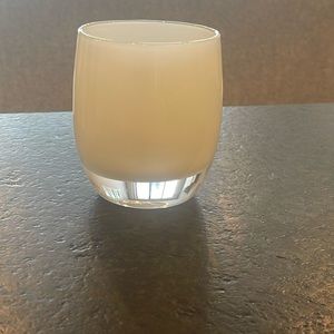 glassybaby votive holder in Cream